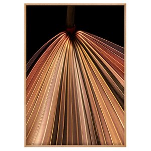 Quadro Grande Floral com Moldura Laminada Folhagem em Tons de Bege - Escolha o Tamanho Quadro Grande Floral com Moldura Laminada Folhagem em Tons de Bege - Escolha o Tamanho