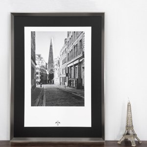 Quadro Grande Moderno Arranha Céu Shard London Bridge 90x120 cm