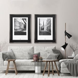 Quadro Urbano com Moldura Natural Empire State 60x80 cm - Decore