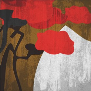 Quadro Grande Tela Canvas Floral Colorida 90x90cm