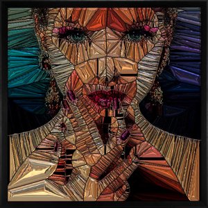 Quadro Moderno com Moldura Chanfrada Arte Mulher Geométrica - Escolha o Tamanho Quadro Moderno com Moldura Chanfrada Arte Mulher Geométrica - Escolha o Tamanho