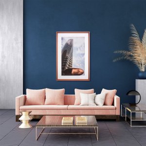 Quadro Moderno com Moldura Chanfrada Torre do FED em Paris 85x125 cm