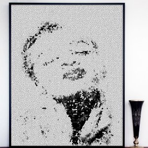 Quadro Moderno Decorativo com Moldura Arte Abstrata Mulher - Escolha o Tamanho