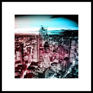 Quadro Moderno Decorativo Urbano Vista Panorâmica em Londres 70x70 cm Quadro Moderno Decorativo Urbano Vista Panorâmica em Londres 70x70 cm