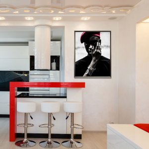 Quadro Mulher Africana Série Deusa do Ébano - Beleza Exótica para uma Decoração Impactante
