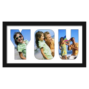 Quadro Painel de Fotos com Capacidade para 3 Fotos c/ Escrita YOU  40x20cm Quadro Painel de Fotos com Capacidade para 3 Fotos c/ Escrita YOU  40x20cm