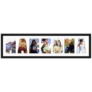 Quadro Painel de Fotos com Escrita MAEZONA para 7 Fotos 80x20cm Quadro Painel de Fotos com Escrita MAEZONA para 7 Fotos 80x20cm
