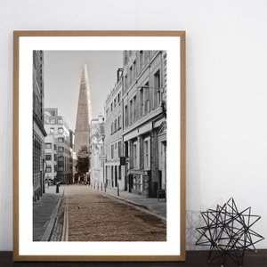 Quadro Paisagens Urbanas Londres Arranha-céu Shard London Bridge 60x80 cm Quadro Paisagens Urbanas Londres Arranha-céu Shard London Bridge 60x80 cm