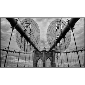 Quadro Ponte do Brooklyn em Preto e Branco por Dorival Moreira Quadro Ponte do Brooklyn em Preto e Branco por Dorival Moreira