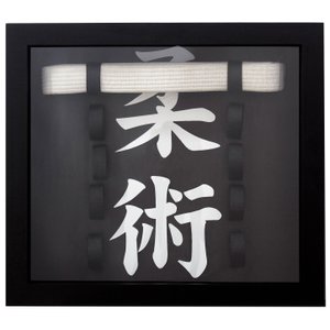 Quadro Porta Faixas Jiu-Jitsu Personalizado 45x40 cm