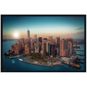 Quadro Poster com Moldura Paisagem New York Empire State 94x64cm