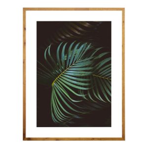 Quadro Rústico Tropical Folhas de Palmeira 90x120cm Quadro Rústico Tropical Folhas de Palmeira 90x120cm