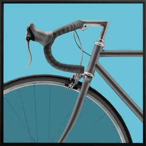 Quadro Tela Canvas Bicicleta em Tons Azuis por Dorival Moreira Quadro Tela Canvas Bicicleta em Tons Azuis por Dorival Moreira