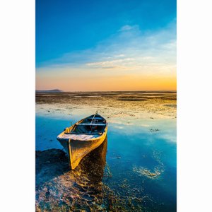 Quadro Tela Canvas Decorativa Paisagem Canoa em Lago 60x90cm Quadro Tela Canvas Decorativa Paisagem Canoa em Lago 60x90cm