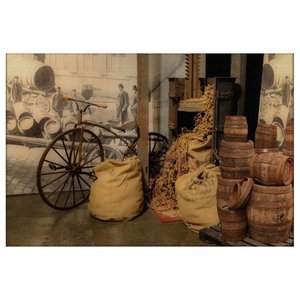 Quadro Tela Decorativa Armazém Antigo Estilo Rústico 150x100cm Quadro Tela Decorativa Armazém Antigo Estilo Rústico 150x100cm