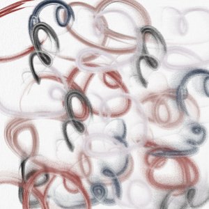 Quadro Tela Decorativa Arte Abstrata Moderna Fios Vermelhos 60x60cm