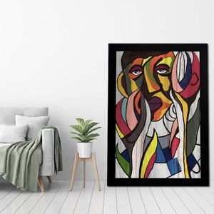 Quadro Tela Decorativa Arte na Rua Grafite Homem - Escolha o Tamanho Quadro Tela Decorativa Arte na Rua Grafite Homem - Escolha o Tamanho