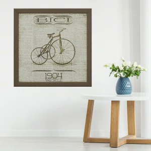 Quadro Vintage Decorativo Triciclo 30x30cm