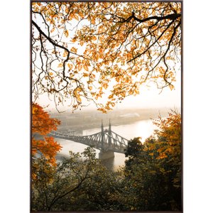 Tela Canvas Outono em Budapest com Moldura Marrom Mel - Bem-estar em sua Decoração Tela Canvas Outono em Budapest com Moldura Marrom Mel - Bem-estar em sua Decoração