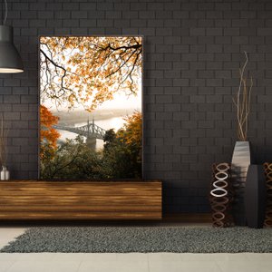 Tela Canvas Outono em Budapest com Moldura Marrom Mel - Bem-estar em sua Decoração