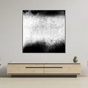 Tela Moderna Arte Abstrata com Moldura Flutuante 120x120 cm