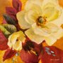 Gravura para Quadros Floral Blooms II - 46x46cm