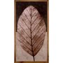 Quadro Rústico Decorativo Folhas Marrom em Tom Envelhecido 50x100cm