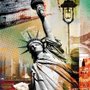 Quadro Tela Impressa Estátua da Liberdade New York 60x60cm