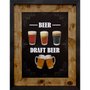 Quadro Decorativo de Cerveja Rústico Beer II, Draft Beer 70x90cm