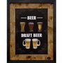 Quadro Decorativo de Cerveja Rústico Beer, Draft Beer 70x90cm
