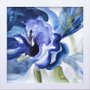 Quadro Decorativo Abstrato Azul Delicado II -  30x30cm