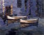 Quadro Tela Decorativa Pintura Canoas 90x60cm