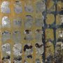 Gravura Abstrata para Quadros Ferrugem Dourada I de Patricia Pinto 60x60cm