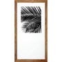 Quadro Decorativo com Moldura Rústica Tropical Folhas de Palmeira 90x170cm