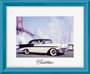 Quadro Decorativo com Moldura Retrô Carro Antigo Cadillac em San Francisco 60x50cm