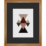 Quadro Decorativo Triângulos e Losangos 90x110cm