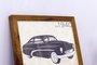 Quadro Decorativo Carro Antigo Preto de 1940 - 40x30cm