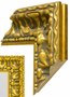 Espelho com Moldura cor Ouro Envelhecido 50x50cm