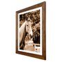 Quadro com Moldura Rústica Decorativo Cavalo em Tom Estilo Antigo 70x90cm