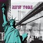 Quadro Tela Impressa New York Estátua da Liberdade 60x60cm
