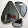 Conjunto de Espelhos Orgânicos Design Exclusivo e Moderno com Borda Avançada