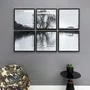 Conjunto de Quadros em Preto e Branco Kit com 6 Quadros de 57x57cm