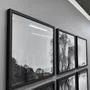 Conjunto de Quadros em Preto e Branco Kit com 6 Quadros de 57x57cm