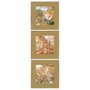 Conjunto de Quadros Paisagens Florestas Kit com 3 Quadros de 30x30 cm
