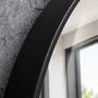 Espelho Borda Avançada de Sumaúma Revestida Forma Orgânica - Escolha o Acabamento