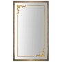 Espelho Clássico com Moldura Dourada e Apliques Folheados