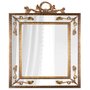 Espelho Clássico com Moldura e Apliques Folheados com Folha Ouro 100x140 cm