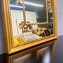 Espelho Clássico Decorativo com Apliques Dourados Folheados