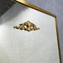 Espelho Clássico Decorativo com Moldura e Apliques Dourados