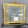 Espelho Clássico Imperiale Folheado à Mão Dourado Envelhecido 130x120CM